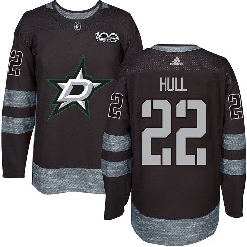 Adidas Stars #22 Brett Hull Black 1917-100th Anniversary Stitched NHL Jersey